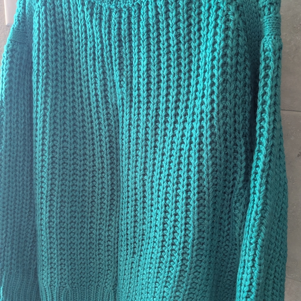 POL Women's Teal Sweater - Picture 2 of 5